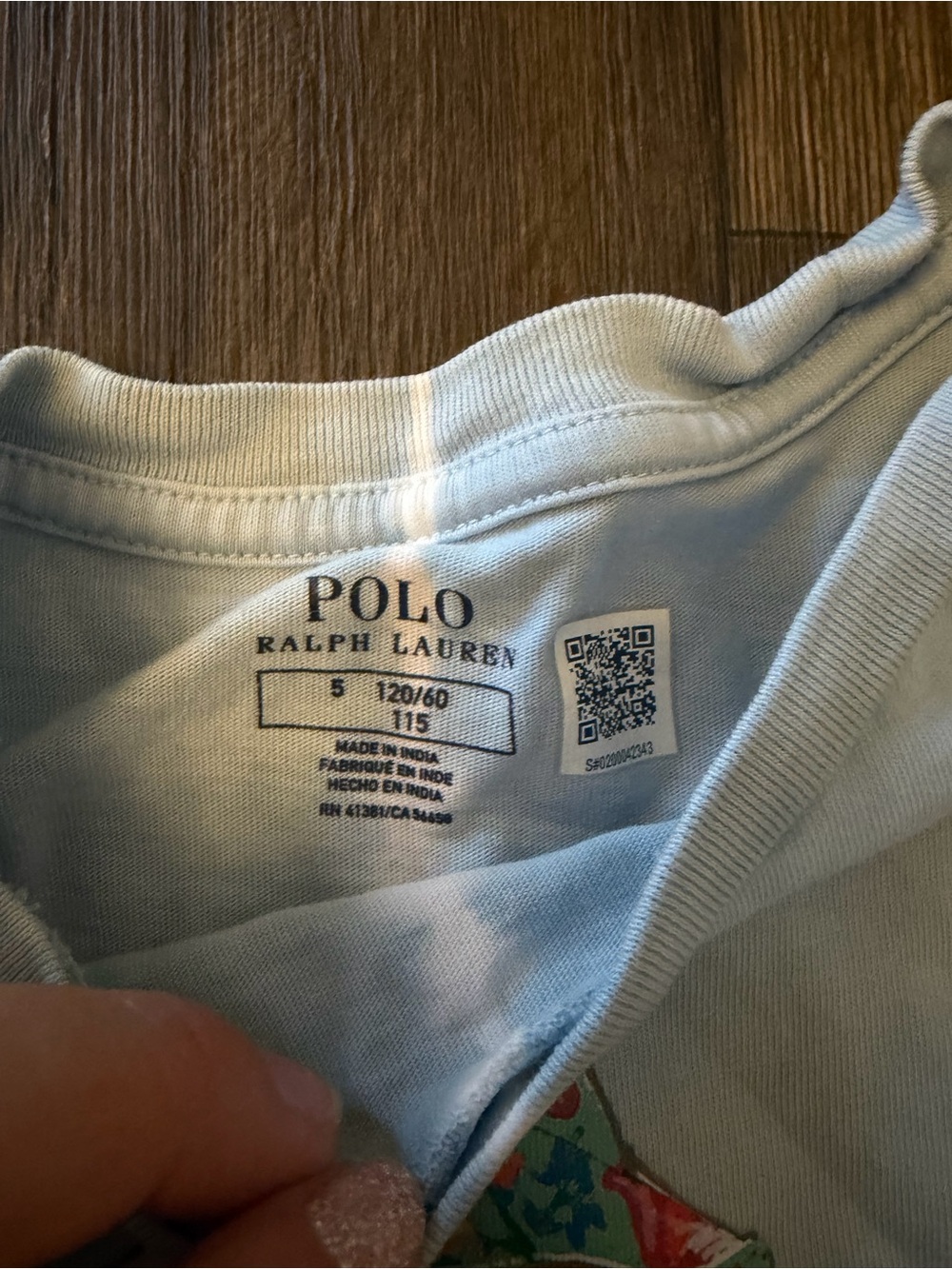 Polo Ralph Lauren Girls 5 Bear Blue Tie Dye Dress - Picture 2 of 5